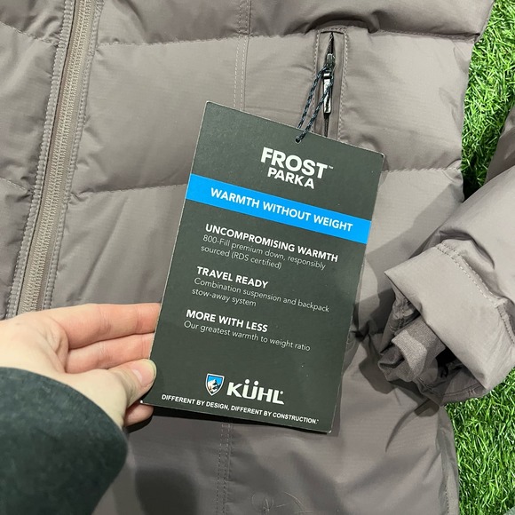 NWT Kuhl Womens Frost Down Parka Dusk 800 Down $549 New - Picture 8 of 10
